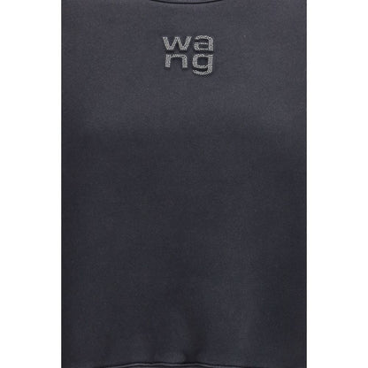 Felpa in cotone nero Alexander Wang