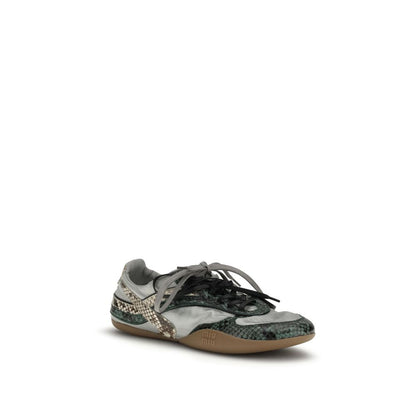 Sneakers Miu Miu grigie in altre fibre
