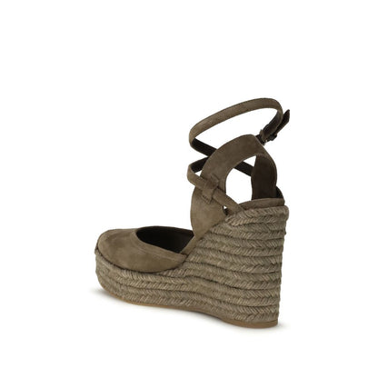 Espadrillas Brunello Cucinelli in pelle di vitello beige Bos Taurus