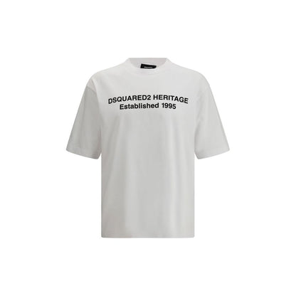 T-shirt bianca in cotone Dsquared²