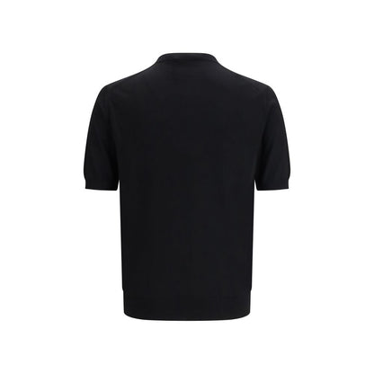 T-shirt Prada in lana polare nera