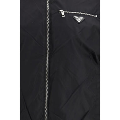 Giacca Prada in lana e nylon nero