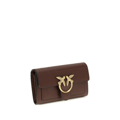 Borsa a tracolla PINKO Bos Taurus in pelle di vitello marrone