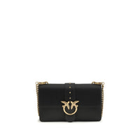 Sac bandoulière PINKO Bos Taurus en cuir de veau noir