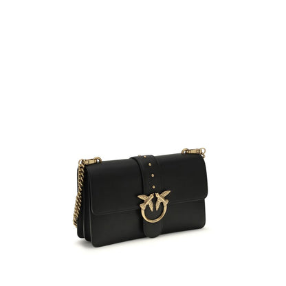 Sac bandoulière PINKO Bos Taurus en cuir de veau noir
