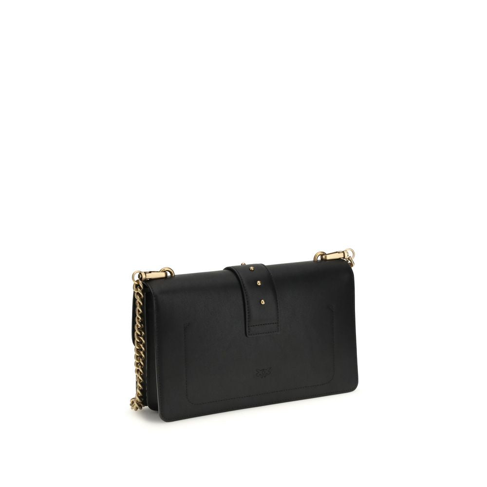 Sac bandoulière PINKO Bos Taurus en cuir de veau noir