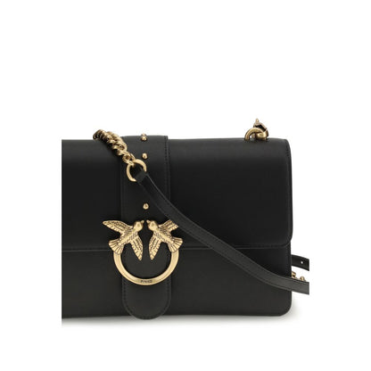 Sac bandoulière PINKO Bos Taurus en cuir de veau noir