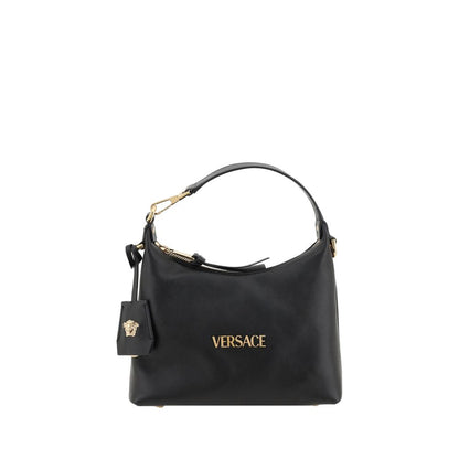 Borsa Versace in pelle di vitello nera Bos Taurus