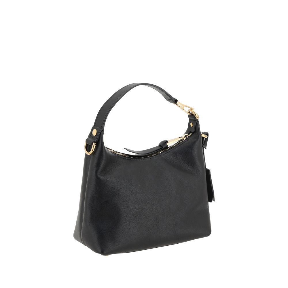 Borsa Versace in pelle di vitello nera Bos Taurus
