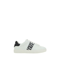Baskets basses Versace en cuir de veau blanc
