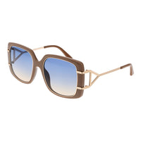 Occhiali da sole Guess in metallo e plastica marrone