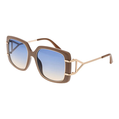 Occhiali da sole Guess in metallo e plastica marrone