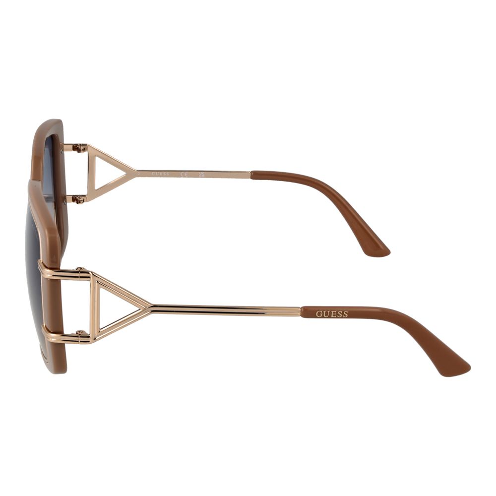 Occhiali da sole Guess in metallo e plastica marrone