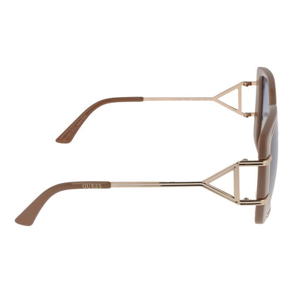 Occhiali da sole Guess in metallo e plastica marrone