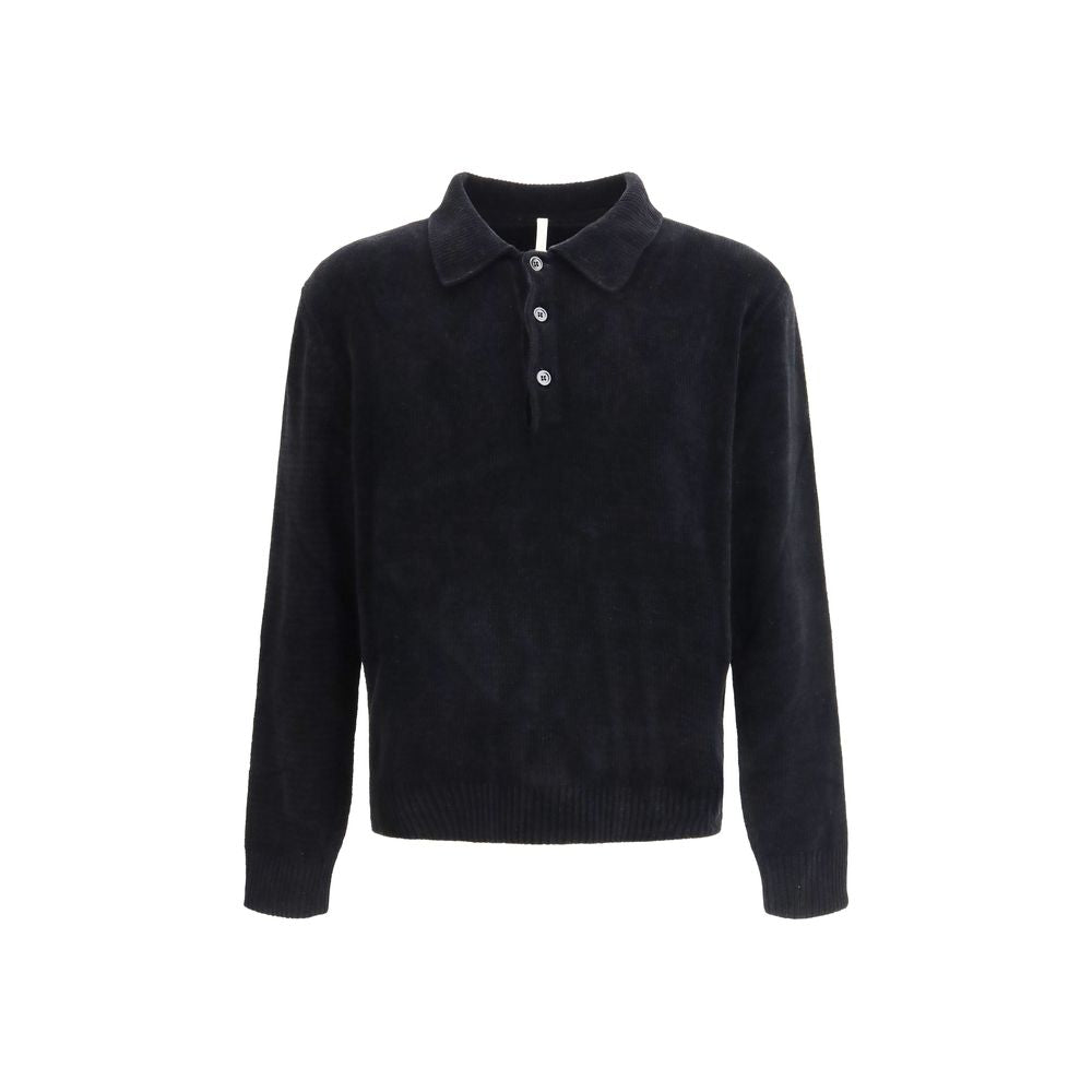 Polo Nera Girasole in Cotone