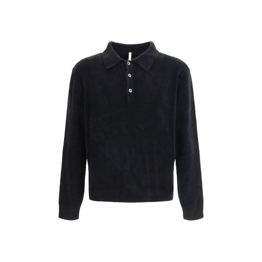 Polo Nera Girasole in Cotone