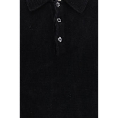 Polo Nera Girasole in Cotone