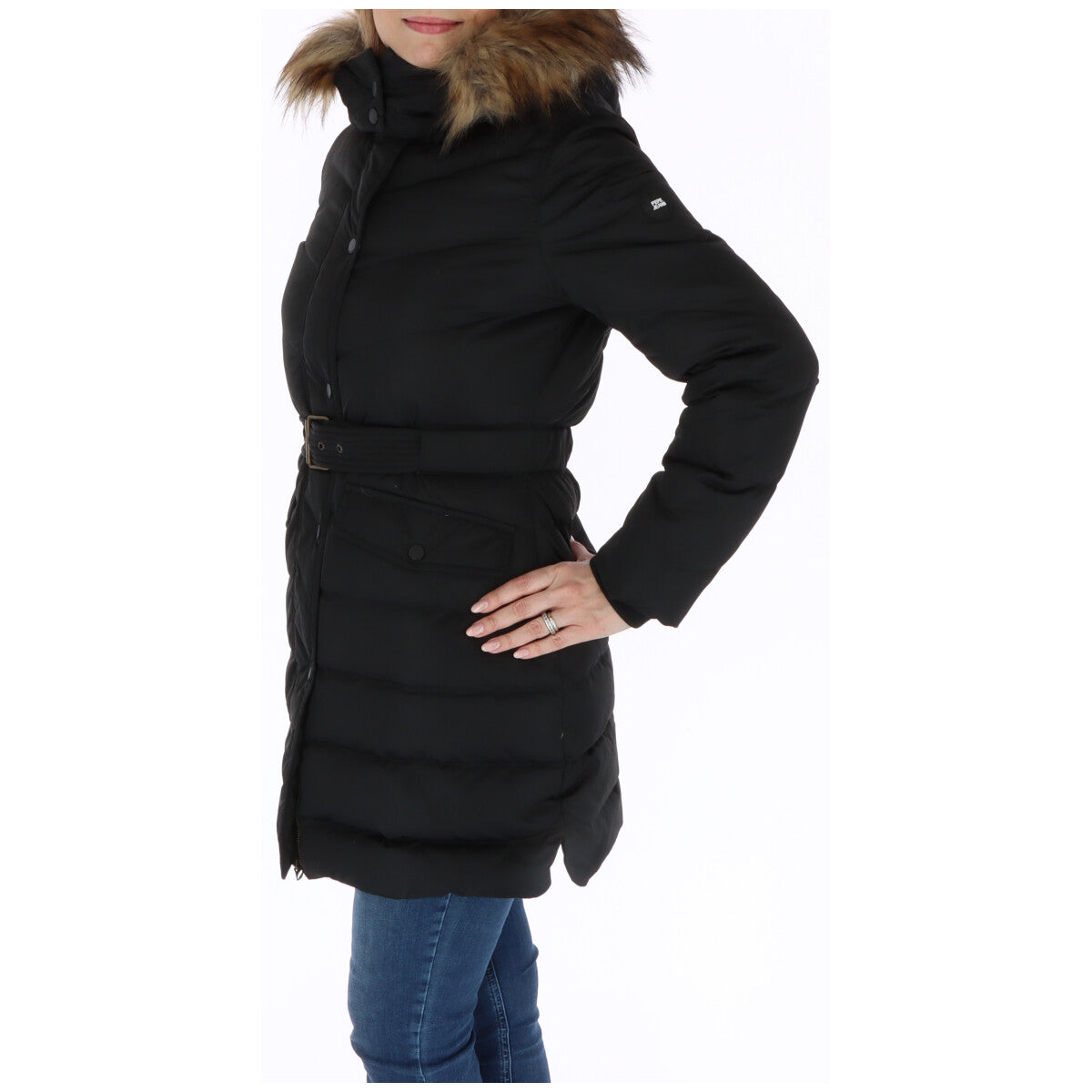 Cappotto in poliestere nero Pepe Jeans