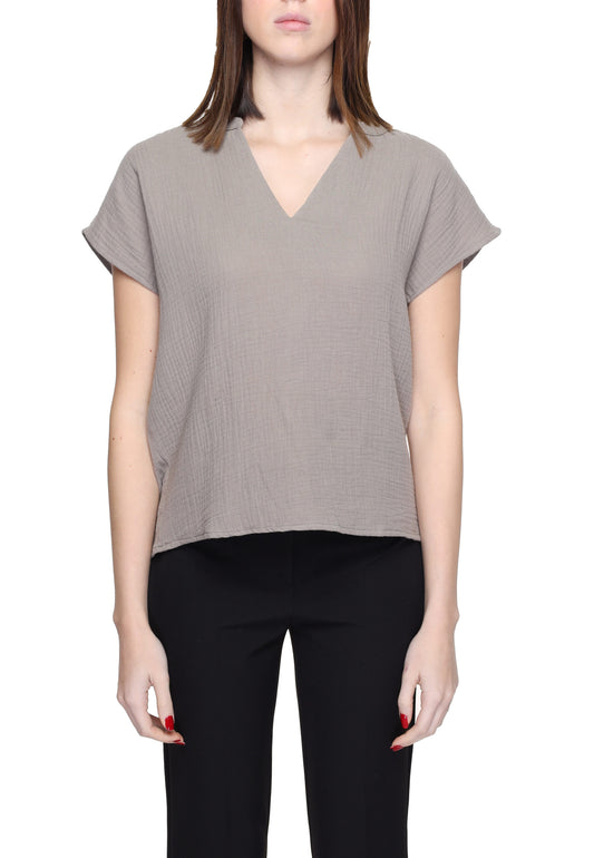 Blusa in cotone beige Jacqueline De Yong