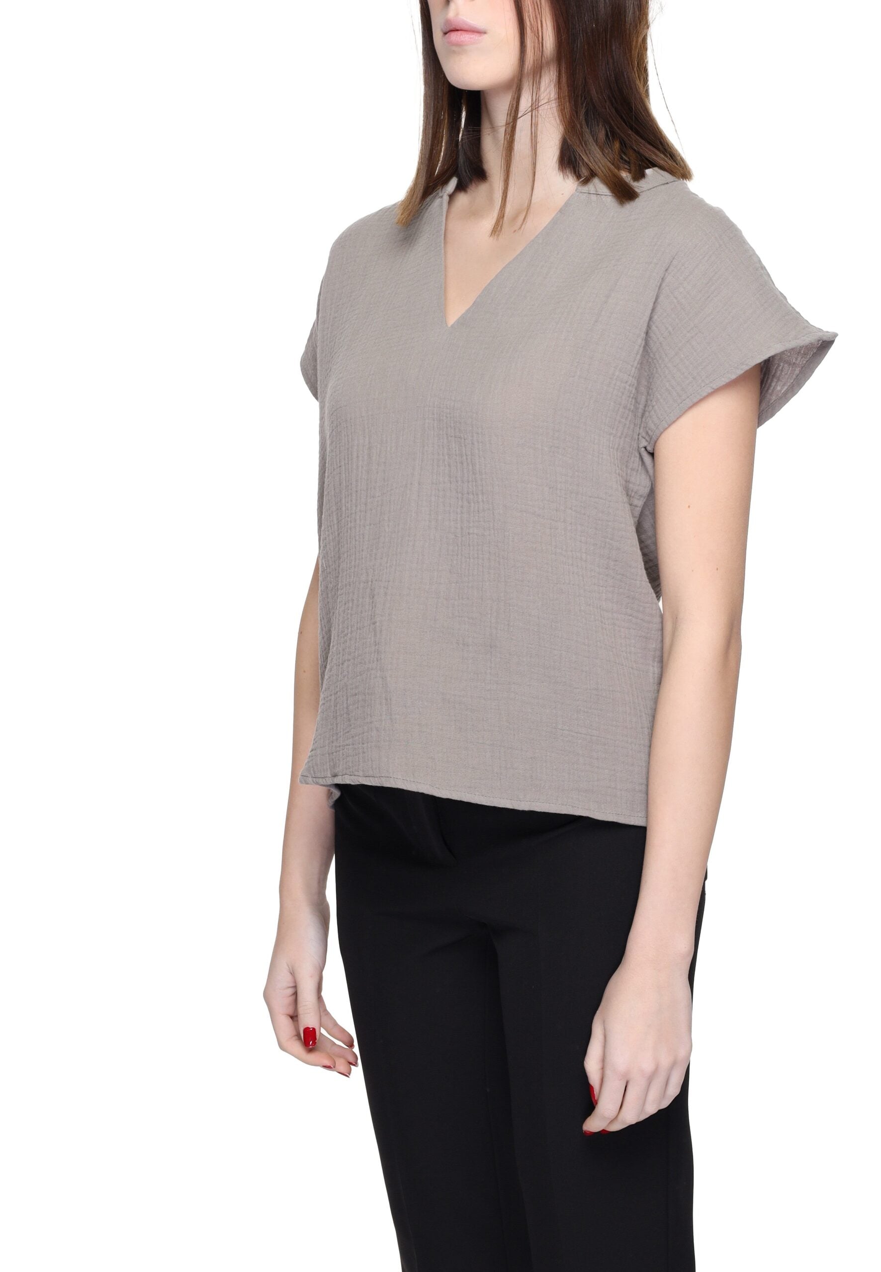 Blouse en coton beige Jacqueline De Yong