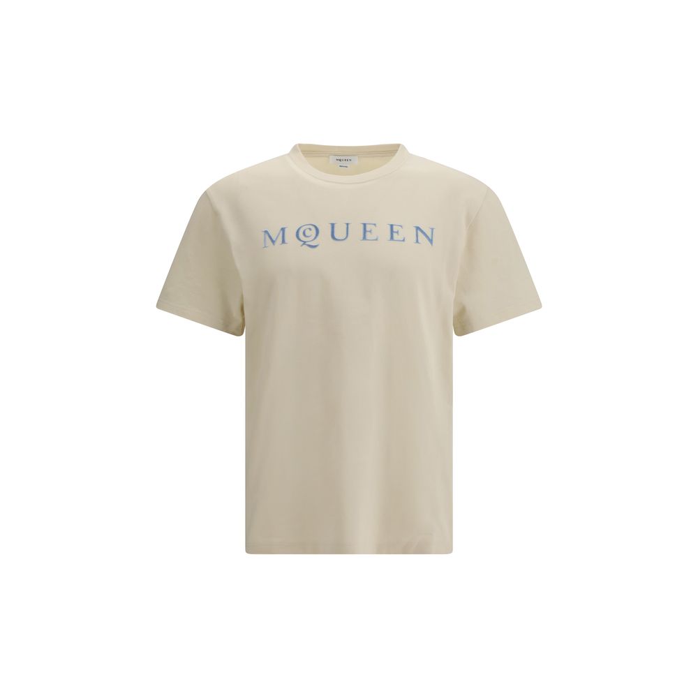 Alexander McQueen T-Shirt in cotone beige