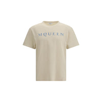 Alexander McQueen T-Shirt in cotone beige