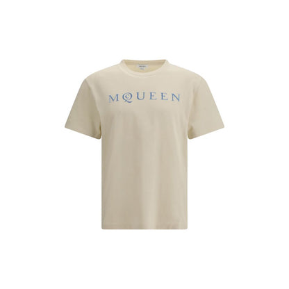 Alexander McQueen T-Shirt in cotone beige