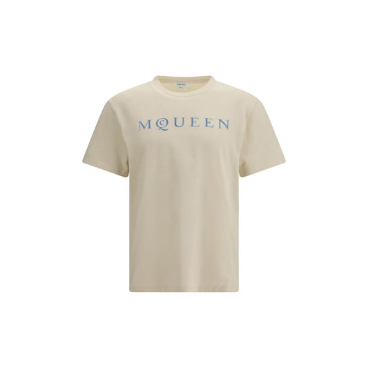Alexander McQueen T-Shirt in cotone beige
