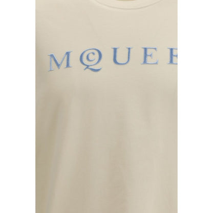 Alexander McQueen T-Shirt in cotone beige
