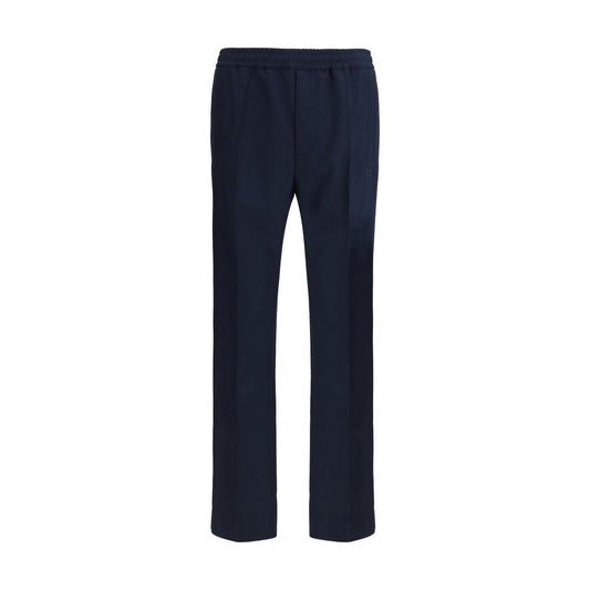 Pantaloni Casual Gucci in Poliestere Blu