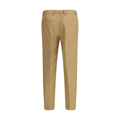 Pantalon décontracté en coton beige Gucci