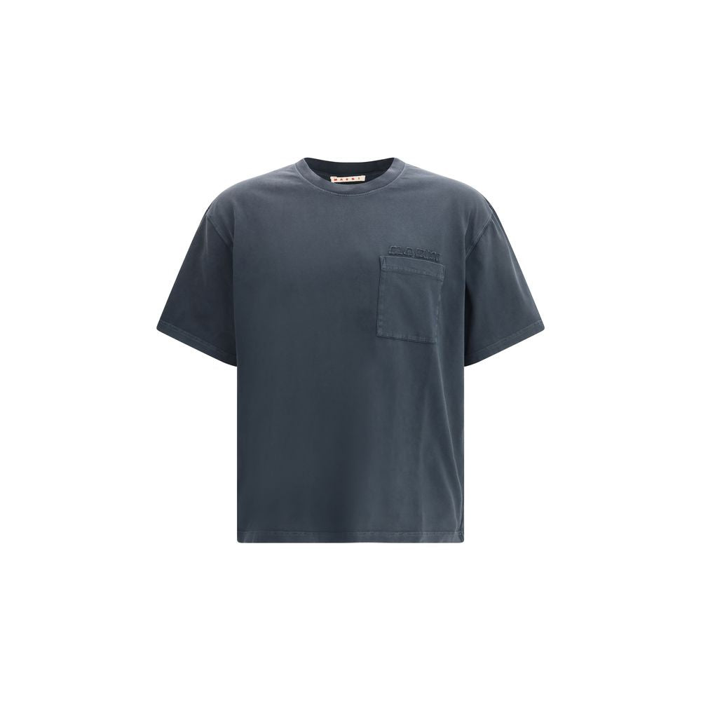 T-shirt in cotone nero Marni