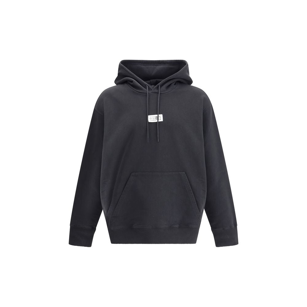 Felpa MM6 in Cotone Nero