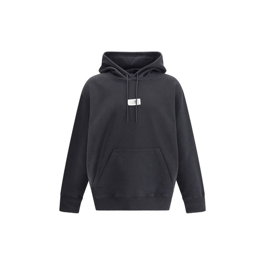 Felpa MM6 in Cotone Nero