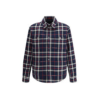 Giacche e cappotto in cotone blu Gucci