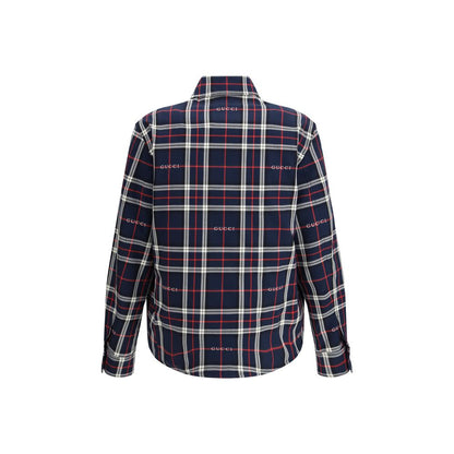 Giacche e cappotto in cotone blu Gucci