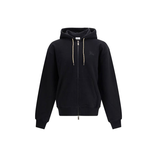 Felpa in cotone nero Burberry