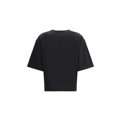 T-Shirt Nera in Cotone Loulou De Saison