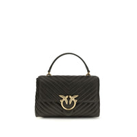 Sac à main PINKO bicolore en cuir de veau Bos Taurus