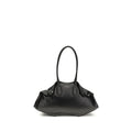 Borsa a tracolla Alexander McQueen in pelle di vitello nera Bos Taurus