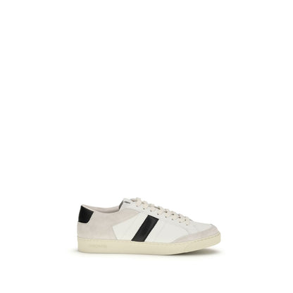 Tom Ford Sneakers in Pelle di Vitello Bianca Bos Taurus