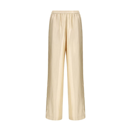 Pantalon Décontracté Loulou De Saison Beige En Viscose