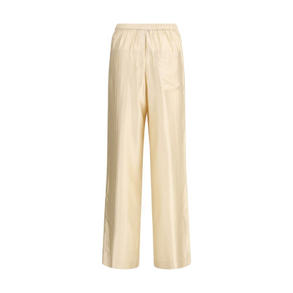 Pantalon Décontracté Loulou De Saison Beige En Viscose
