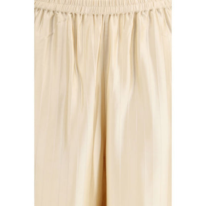 Pantalon Décontracté Loulou De Saison Beige En Viscose