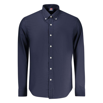 Norvegia 1963 Camicia da Uomo in Cotone Blu