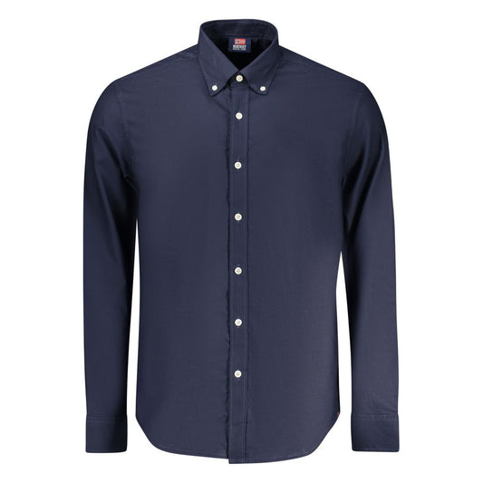 Norvegia 1963 Camicia da Uomo in Cotone Blu