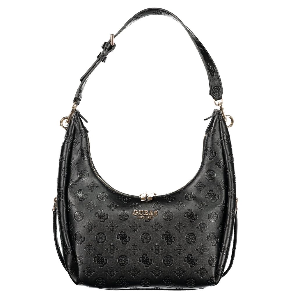Borsa a mano da donna Guess Jeans in poliuretano nero