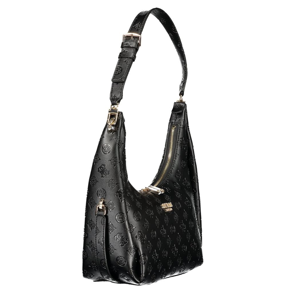 Borsa a mano da donna Guess Jeans in poliuretano nero