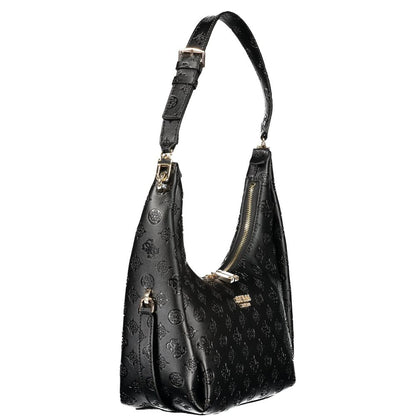 Borsa a mano da donna Guess Jeans in poliuretano nero