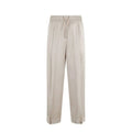 Herno Pantaloni Casual Beige in Acetato